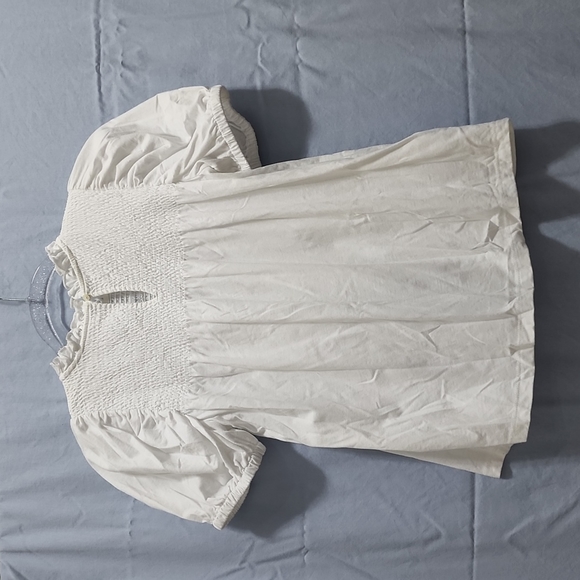 White LOFT Brand Blouse Size XXS Petite - Picture 3 of 3